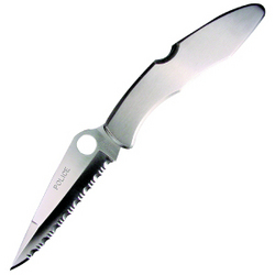 Police, Stainless Steel Handle, Serrated