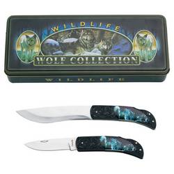 Maxam® 2pc Knife Set in Decorative Tin