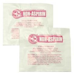 100 Non-Aspirin Packs with 2 Tablets