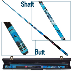 Graphite Illusion® Playful Dolphins Pool Cue