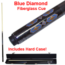 Blue Diamond Fiberglass Cue