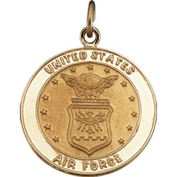 14K Yellow Gold Us Air Force Medal