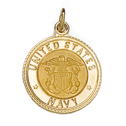 14K Yellow Gold Us Navy Medal