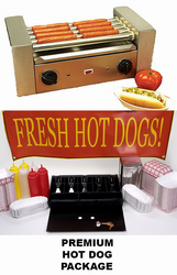 Commercial Rotisserie Hot Dog Roller Grill Machine Premium Package