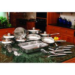 Chef’s Secret® 29pc Stainless Steel Cookware with Riveted Sturdy Stainless Steel Handles to Last a Lifetime