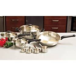 Chef’s Secret® 11pc Surgical Stainless Steel Cookware Set with Glass Covers