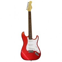 39 inch Metalic Red Electric Guitar With Belt