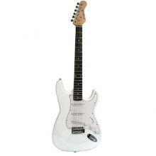 39 inch White electric guitar with belt- bag