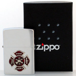 Zippo Lighter - Pewter Emblem Maltese Cross
