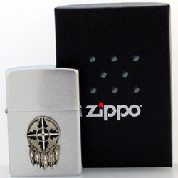 Native American Zippo Lighter -I ndian Sheild