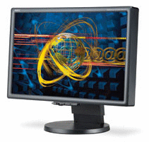 NEC MultiSync LCD2070WNX-BK 20 inch Wide Screen w/USB Hub LCD Monitor (Black)