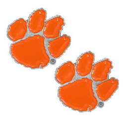 NCAA Studded Earrings - Clemson Tigers