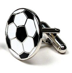 Soccer Themed Executive Cufflinks w/Jewelry Box by Cuff Links.