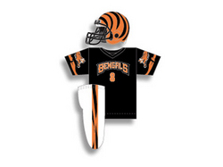 Cincinnati Bengals Youth NFL Team Helmet and Uniform Set by Franklin Sports (Medium)