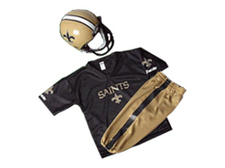 New Orleans St.s Youth NFL Team Helmet and Uniform Set by Franklin Sports (Medium)