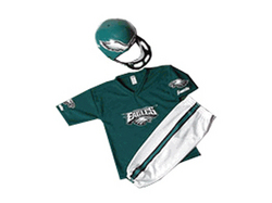 Philadelphia Eagles Youth NFL Team Helmet and Uniform Set by Franklin Sports (Medium)