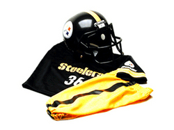 Pittsburgh Steelers Youth NFL Team Helmet and Uniform Set by Franklin Sports (Medium)