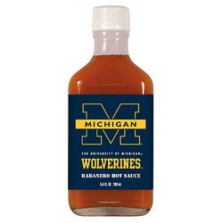 Michigan Wolverines NCAA Hot Sauce - 6.6oz flask