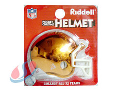 Cleveland Browns ""Chrome"" Pocket Pro NFL Helmet by Riddell