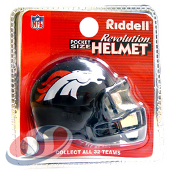 Denver Broncos ""Revolution"" Style Pocket Pro NFL Helmet by Riddell