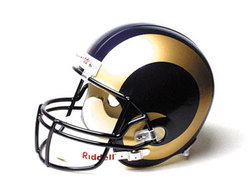 Saint Louis Rams Full Size ""Deluxe"" Replica NFL Helmet