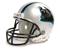 Carolina Panthers Miniature Replica NFL Helmet w/Z2B Mask by Riddell