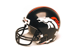 Denver Broncos Miniature Replica NFL Helmet w/Z2B Mask by Riddell