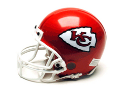 Kansas City Chiefs Miniature Replica NFL Helmet w/Z2B Mask by Riddell