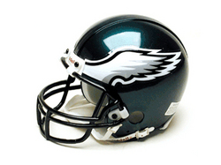 Philadelphia Eagles Miniature Replica NFL Helmet w/Z2B Mask by Riddell