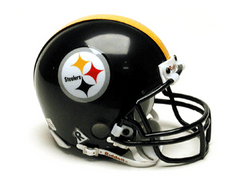 Pittsburgh Steelers Miniature Replica NFL Helmet w/Z2B Mask by Riddell