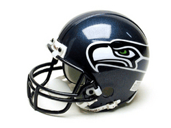 Seattle Seahawks Miniature Replica NFL Helmet w/Z2B Mask by Riddell