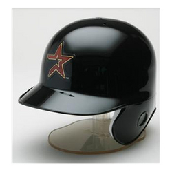 Houston Astros Miniature Replica MLB Batting Helmet w/Left Ear Covered by Riddell