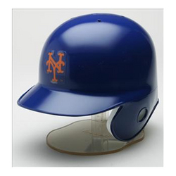 New York Mets Miniature Replica MLB Batting Helmet w/Left Ear Covered by Riddell