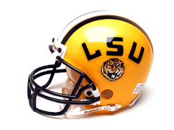Louisiana State Fightin Tigers Miniature Replica NCAA Helmet w/Z2B Mask by Riddell