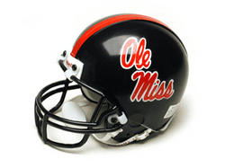 Mississippi Rebels Miniature Replica NCAA Helmet w/Z2B Mask by Riddell
