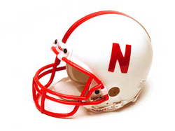 Nebraska Cornhuskers Miniature Replica NCAA Helmet w/Z2B Mask by Riddell