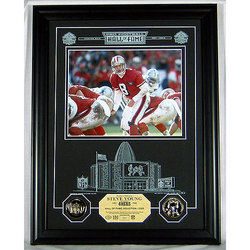 Steve Young HOF Archival Etched Glass Photomint