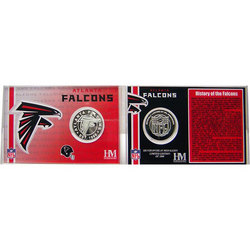 Atlanta Falcons NFL Team History Coin Card