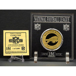 Highland Mint Buffalo Bills 24kt Gold Game Coin