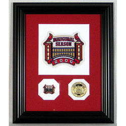 Busch Stadium Inaugural Season ""Collectors Choice"" Patch Pin and Coin