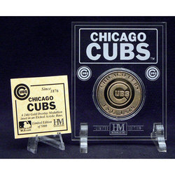Chicago Cubs 24KT Gold Coin in Archival Etched Acrylic.