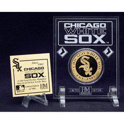Chicago White Sox 24KT Gold Coin in Archival Etched Acrylic.