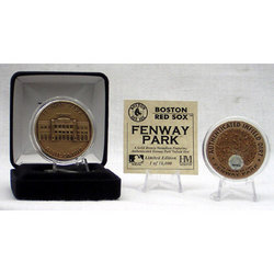BOSTON RED SOX FENWAY PARK AUTHENTICATED INFIELD DIRT COIN