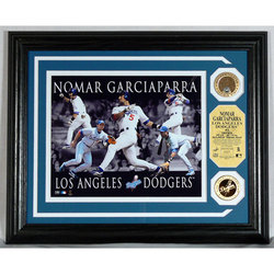 Nomar Garciaparra ""Dominance"" Photo Mint w/24kt Gold Coin and Authentic Infield Dirt Coin