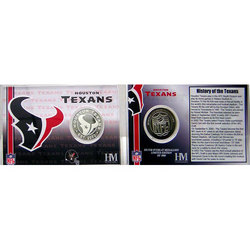 Houston Texans Team History Coin Card