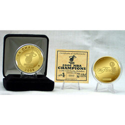 2006 Miami Heat NBA 24KT Gold Champion Coin