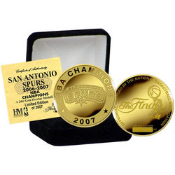 San Antonio Spurs  2007 NBA 24KT Gold Champion Coin