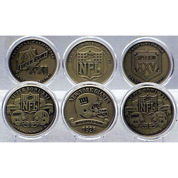 NEW YORK GIANTS BRONZE SUPER BOWL COLLECTION