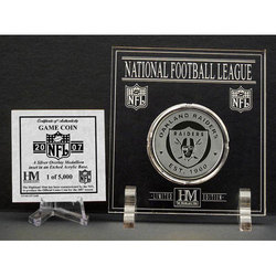 Highland Mint Oakland Raiders 24kt Gold Game Coin