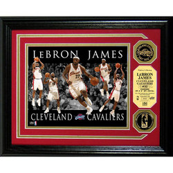 LeBron James ""Dominance"" Gold Coin Photo Mint w/ Two Coins